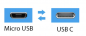 Preview: USB C 3.1 auf Micro USB OTG Adapter für Smartphone und Tablet (schwarz)